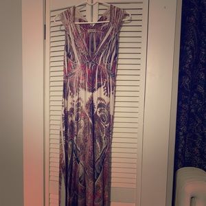 Oneworld long printed dress.